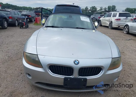 2003 BMW Z4 2.5I из США, поврежденный, VIN 4USBT334X3LS43344